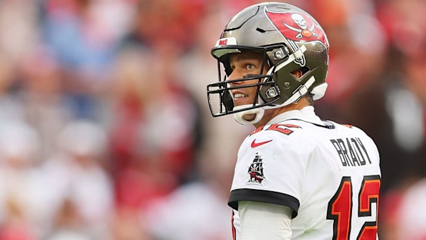 Tom Brady #12 of the Tampa Bay Buccaneers