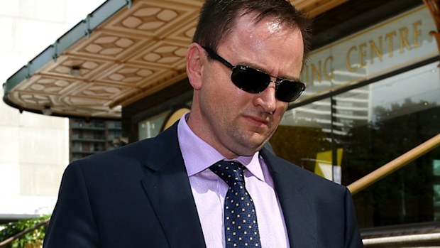 Cameron White leaves Downing Centre Court. (AAP)