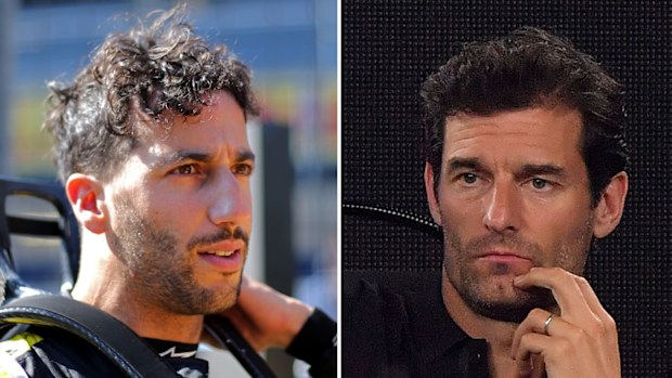 Mark Webber (right) says Daniel Ricciardo risks long-term damage to his career if Renault's struggles continue.