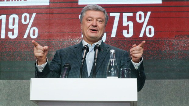 Acting Ukrainian President and Presidential candidate Petro Poroshenko
