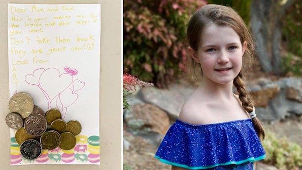 Abigail Touzel's note helped make her family's offer the winning bid on their first home.