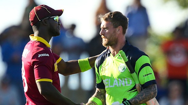 Darren Sammy and John Mooney. (AAP)