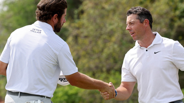 Cameron Young defeated Rory McIlroy in extra holes at the WGC Match Play.