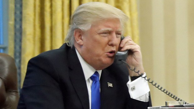 Donald Trump was "obsessing over money" in call with French President Francois Hollande. 