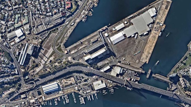 An aerial view of the White Bay precinct. (AAP)