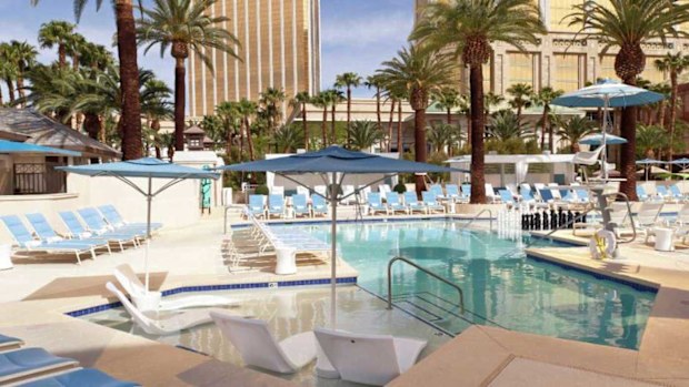 Private swimming pool at Delano Beach Club, Delano.
