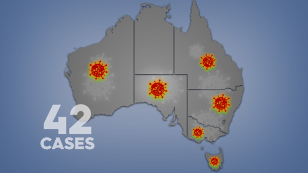 Coronavirus cases in Australia by numbers.