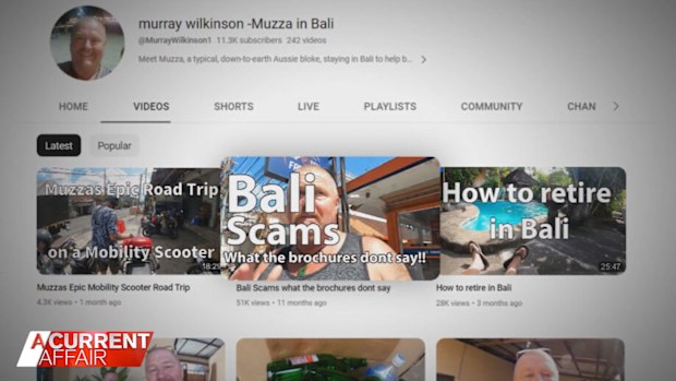 Nearly two million people have watched Murray "Muzza" Wilkinson's YouTube channel.