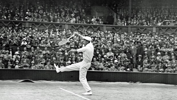 Rene Lacoste in 1925 at Wimbledon