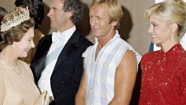 Queen Elizabeth, Paul Hogan, Olivia Newton-John