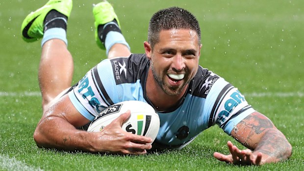 Gerard Beale stars for the Sharks in 2016. (Getty)