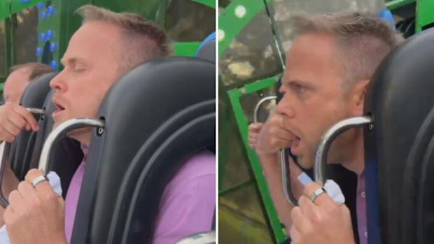 Tim Davies Easter Show ride vomit