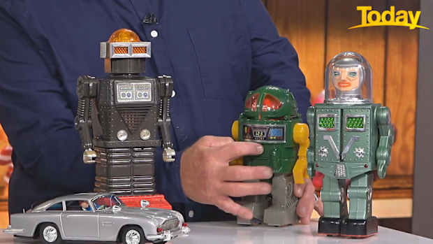 Early robot toys could fetch over $1000 at auction.