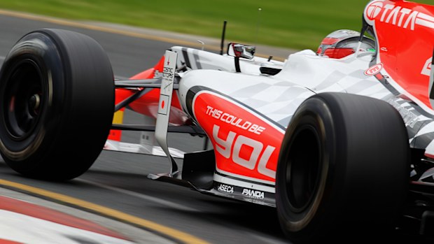 Vitantonio Liuzzi of Italy and Hispania Racing Team drives during practice for the Australian Formula One Grand Prix at the Albert Park Circuit on March 25, 2011 in Melbourne, Australia. (Photo by Paul Gilham/Getty Images)