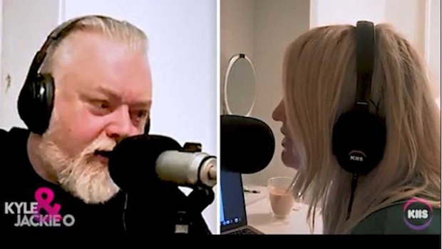 Kyle Sandilands and Jackie O Henderson work from home.