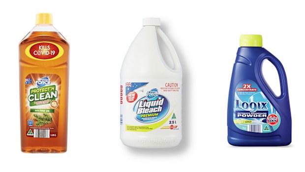 Aldi cleaning products