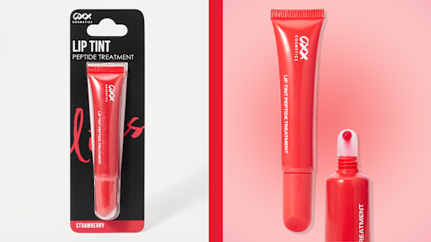 Kmart lip tint peptide treatment in strawberry