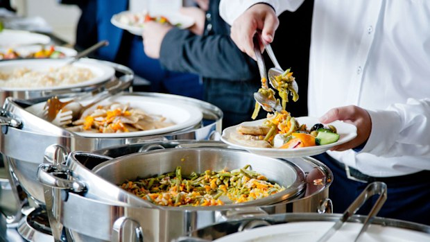 Elbow-to-elbow, serve-yourself buffets are unlikely to resurface anytime soon
