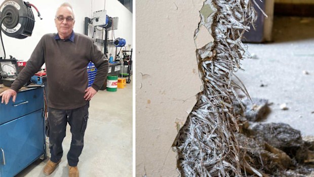 Graeme Hamilton was exposed to asbestos in the workplace as a mechanic, and also in the home during a renovation, before the dangers were discovered.