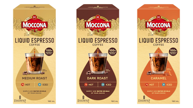 Moccona Liquid Espresso coffee sachets