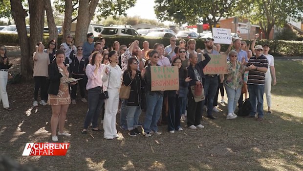 Students protest over sacking of principal.