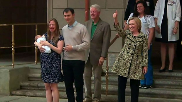 Chelsea clinton gives birth to third child