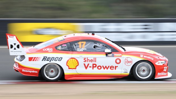 Scott McLaughlin in the Shell V-Power Racing Team Ford during practice 
