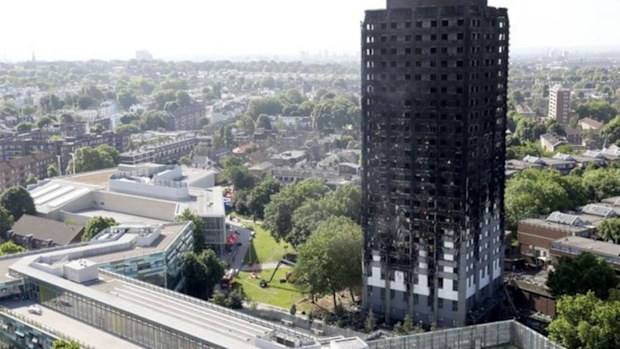 British officials are conducting tests on some 600 high-rise buildings across England following the Grenfell tower fire. (AAP)