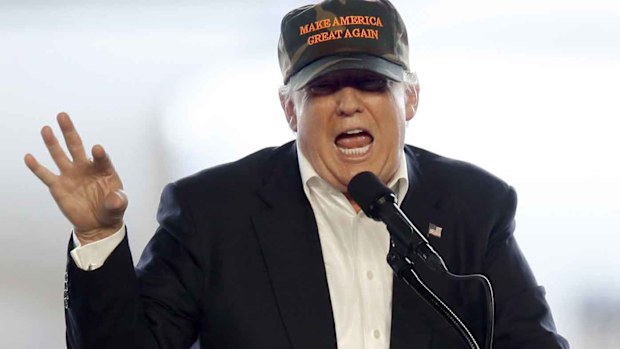 Donald Trump speaks at a rally. (AP)