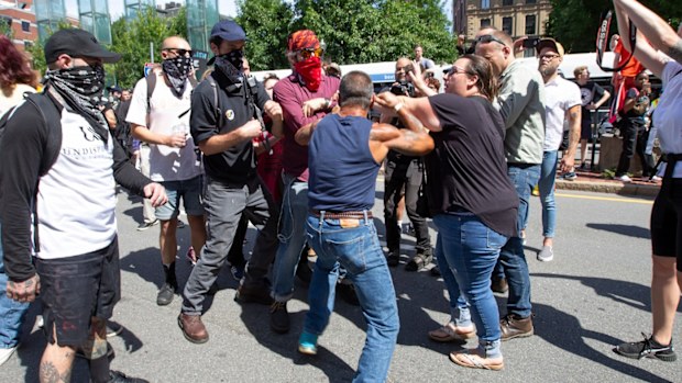 The march was met by counterprotests and clashes.