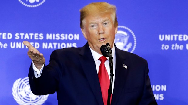 Donald Trump insists the impeachment proceedings are a "witch hunt".