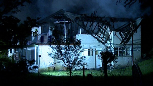 A house on Sydney's north shore has been destroyed by fire.