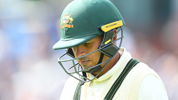 Usman Khawaja pictured in action for Australia during the 2023 Ashes series