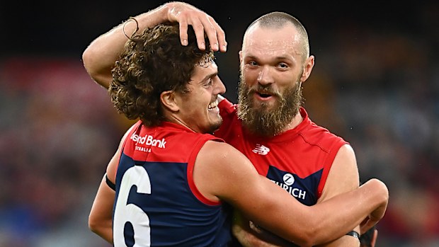 Luke Jackson and Max Gawn