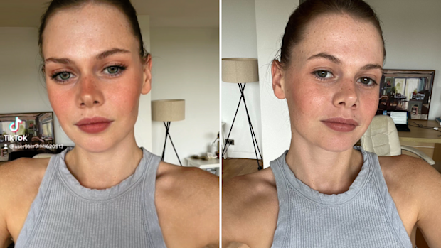 The beauty filter contoured my face and nose, made my eyes bigger and lighter - it was a new me.