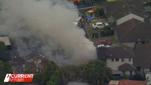 There was an explosion at a suburban townhouse in Brisbane's north on Wednesday.