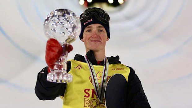 Australian snowboarder Scotty James who has taken out the third World Cup title of his career at the final FIS World Cup snowboard halfpipe event
