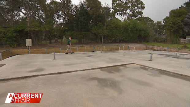 Matt Barnsley was left with nothing but a concrete slab.