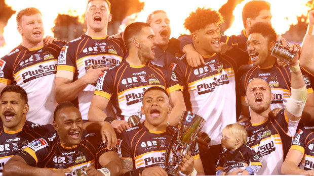 Brumbies claim the 2020 Super Rugby title. (Getty)