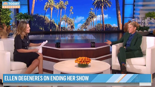 Ellen DeGeneres talks to TODAY's Savannah Guthrie