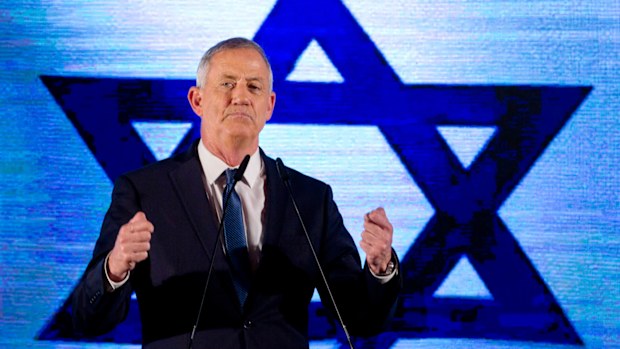 Blue and White party leader Benny Gantz.