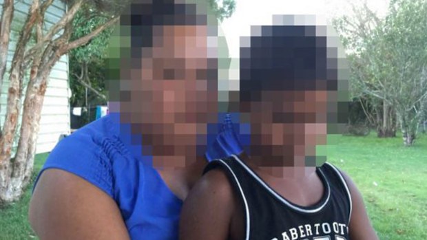 The eight-year-old boy and his mother. (ABC)