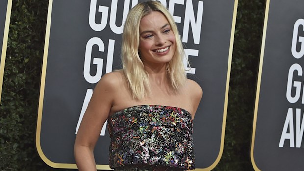 Margot Robbie arrives at the 77th annual Golden Globe Awards at the Beverly Hilton Hotel on Sunday, Jan. 5, 2020