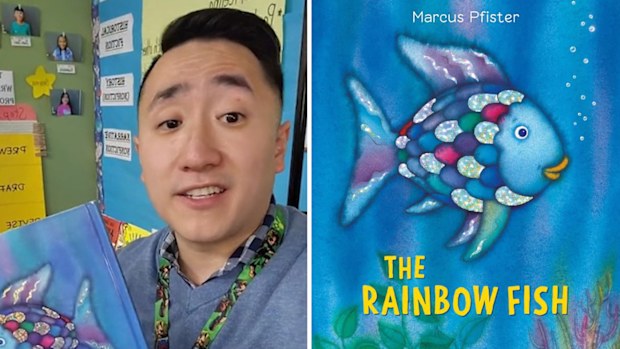 Teacher Mr Vương explains why he doesn't like The Rainbow Fish book