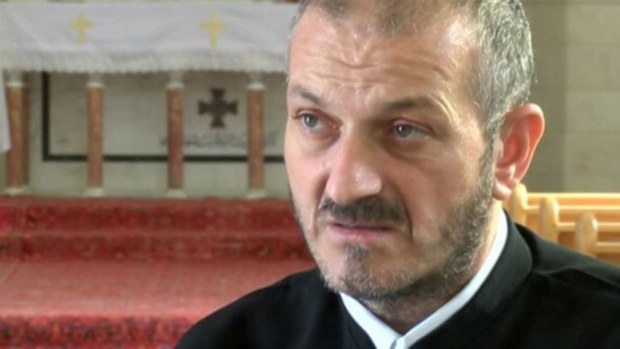 Father Jack Murad was held captive for three months. (BBC)