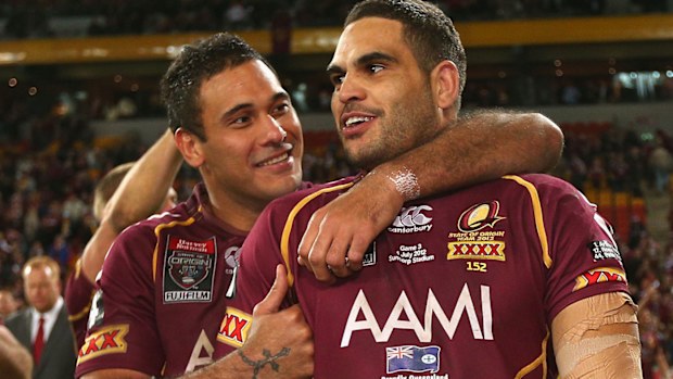 Greg Inglis and Justin Hodges 2012