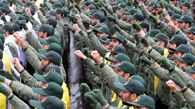 Members of Iran's Revolutionary Guards.