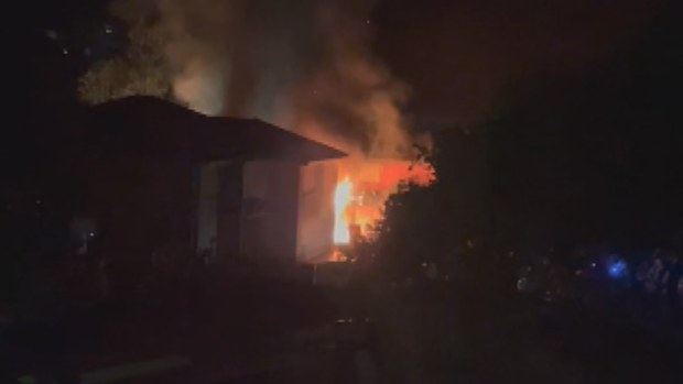 One person is in a serious condition and two others have been injured after a faulty lithium-ion battery sparked an "intense" fire in Sydney's south. 