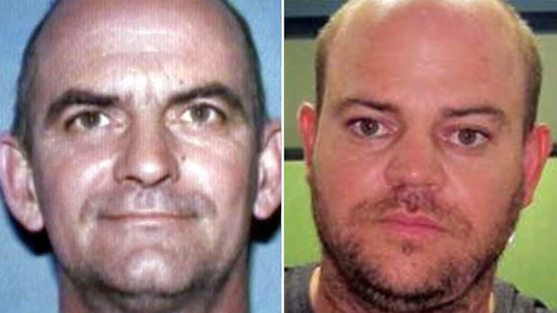 The families of missing men Bruce Schuler and Timothy Pullen celebrated as the 'no body, no parole' law was passed in Queensland. (Queensland Police/AAP)
