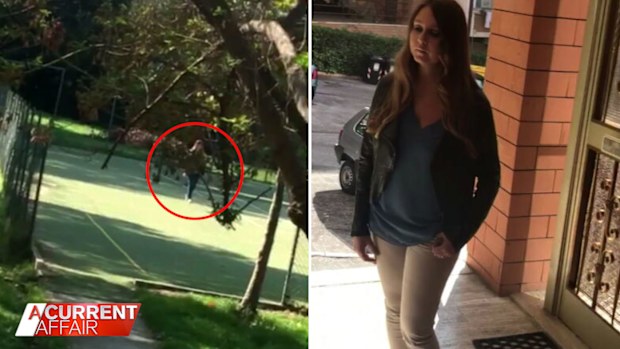 Courtney Montesalvo's family filmed her in Italy.